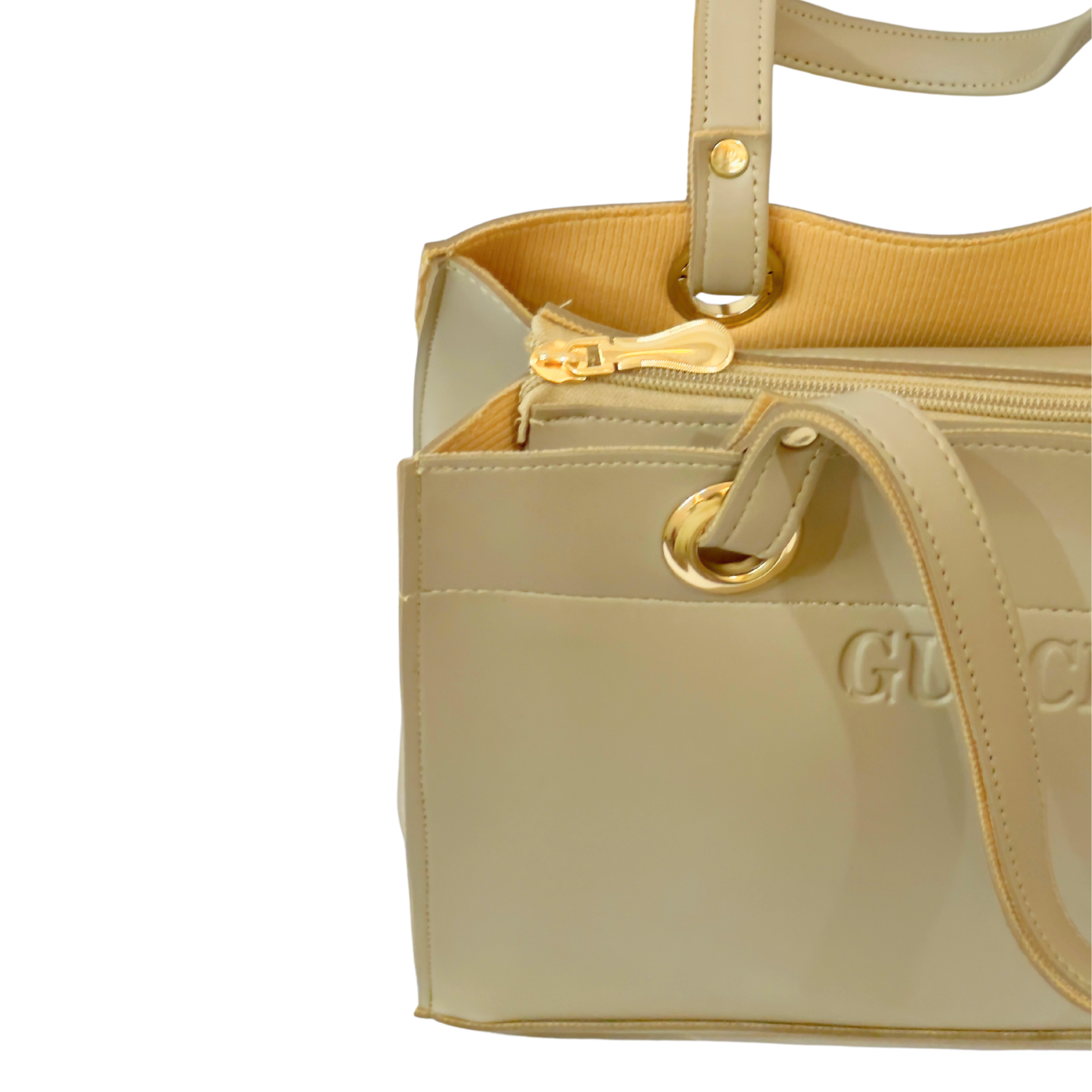 3-Piece Beige Tote Bag Set