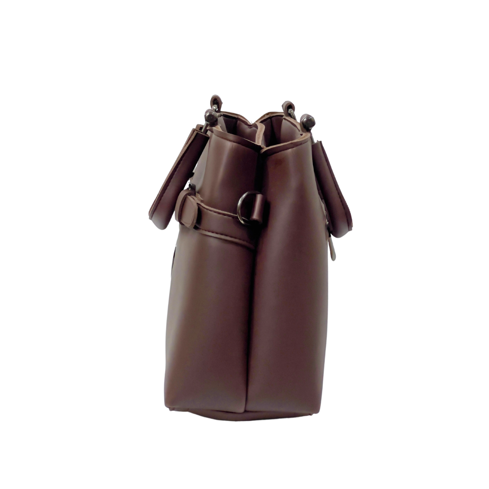 Chocolate Brown Top Handle Bag